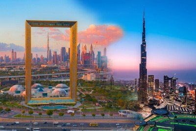 Dubai Frame & Burj Khalifa - Combo Tour (SIC)